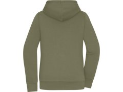 Daiber JN 1319 Dámská mikina s&nbsp;kapucí "Sherpa" 02.1319 olive/nature 3