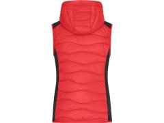 Daiber JN 1327 Dámská strečová fleecová vesta 02.1327 red/black 1