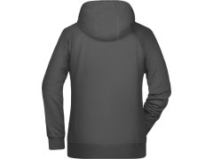 Daiber 8023 Dámská raglánová mikina s kapucí 02.8023 graphite 1