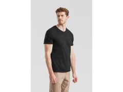 Fruit of the Loom Iconic 150 V-Neck T Tričko s výstřihem do V 16.1442 heather grey 6