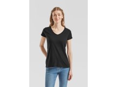 Fruit of the Loom Lady-Fit Iconic 150 V-Neck T Dámské tričko s výstřihem do V 16.1444 black 8