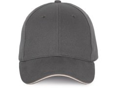 K-up KP 185 6 panelová sandwich kšiltovka 20.0185 dark grey/light grey 3