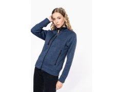 Kariban K 9107 Dámská melanžová pletená fleecová bunda 20.9107 light grey melange 6