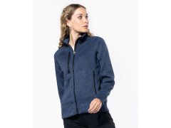 Kariban K 9107 Dámská melanžová pletená fleecová bunda 20.9107 light royal blue melange 8