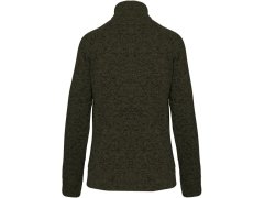 Kariban K 9107 Dámská melanžová pletená fleecová bunda 20.9107 dark khaki melange 5