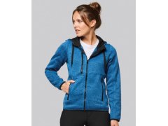Kariban ProAct PA 366 Dámská pletená fleecová bunda s&nbsp;kapucí 20.P366 light grey melange 8