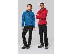 Kariban ProAct PA 366 Dámská pletená fleecová bunda s&nbsp;kapucí 20.P366 light royal blue melange 3
