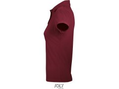 SOL´S Prime Women Dámské piqué polo z těžké bavlny 25.0573 burgundy 1