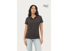SOL´S Prime Women Dámské piqué polo z těžké bavlny 25.0573 burgundy 2