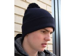 Result Headwear RC 028X Pletená čepice s&nbsp;bambulí 28.028X red 2