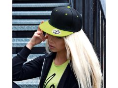 Result Headwear RC 082X 6 panelová kšiltovka s plochým kšiltem 28.082X black/red 2