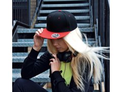 Result Headwear RC 082X 6 panelová kšiltovka s plochým kšiltem 28.082X black/red 5