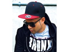 Result Headwear RC 082X 6 panelová kšiltovka s plochým kšiltem 28.082X black/azure 8