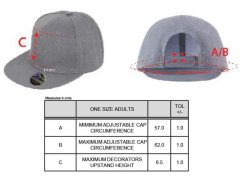 Result Headwear RC 083X 6 panelová kšiltovka s plochým kšiltem 28.083X black 7