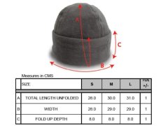 Result Headwear RC 141X Fleecová čepice s širokou manžetou 28.141X grey 1