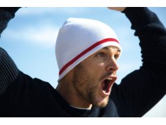 Result Headwear R 368X Pletená čepice s kontrastními pruhy 28.368X navy/white 2