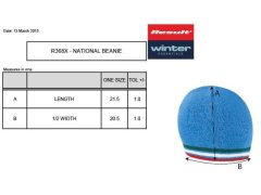Result Headwear R 368X Pletená čepice s kontrastními pruhy 28.368X blue/white-red 3
