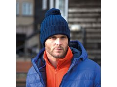 Result Headwear R 369X Pletená čepice s bambulí 28.369X lime 7