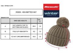 Result Headwear R 369X Pletená čepice s bambulí 28.369X fennel 1