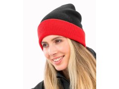 Result Headwear RC 930X Pletená čepice "Black Compass" 28.930X black/orange 2