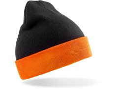 Result Headwear RC 930X Pletená čepice "Black Compass" 28.930X black/orange 7