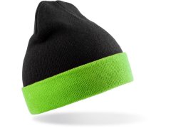 Result Headwear RC 930X Pletená čepice "Black Compass" 28.930X black/lime 7