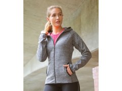 Spiro S 245F Dámská mikrofleecová mikina s kapucí 29.245F grey/black 2