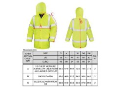 Result R 218X EN ISO 20471:2013 bezpečnostní parka 30.218X fluorescent orange 8