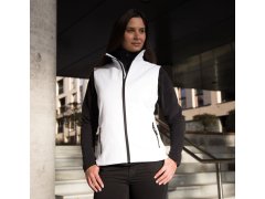 Result R 232F Dámská 2-vrstvá softshell vesta "Printable" 30.232F black/orange 7