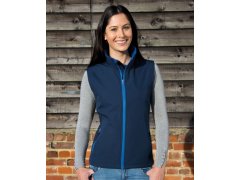 Result R 232F Dámská 2-vrstvá softshell vesta "Printable" 30.232F navy/navy 2