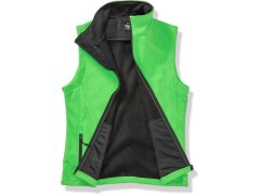 Result R 232F Dámská 2-vrstvá softshell vesta "Printable" 30.232F vivid green/black 5