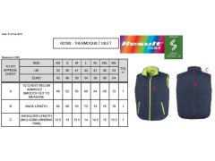 Result R 239X Thermo prošívaná vesta 30.239X navy/lime 7