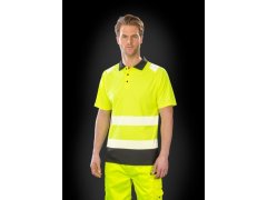 Result R 501X Bezpečnostní polo 30.501X fluorescent orange/black 1