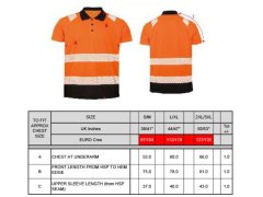 Result R 501X Bezpečnostní polo 30.501X fluorescent orange/black 2