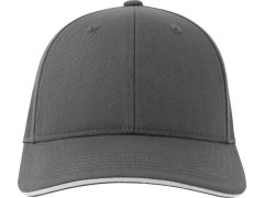 Atlantis Headwear Liberty Sandwich-S 6 panelová baseballová kšiltovka 33.0251 dark grey/white 3