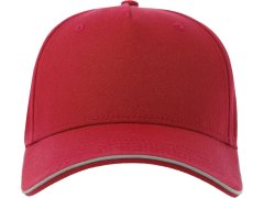 Atlantis Headwear Reflect-S 5 panelová baseballová kšiltovka 33.0254 red 2