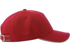 Atlantis Headwear Reflect-S 5 panelová baseballová kšiltovka 33.0254 red 4