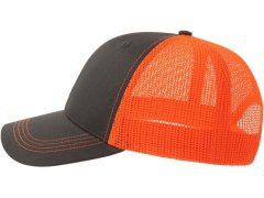 Atlantis Headwear Sonic-S 6 panelová Trucker kšiltovka 33.0259 dark grey/orange fluo 4