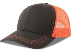 Atlantis Headwear Sonic-S 6 panelová Trucker kšiltovka 33.0259 dark grey/orange fluo 7