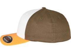 Flexfit 6277T/6277TT 6 Panelová kšiltovka Flexfit Wooly Combed 55.277T neon orange/white/olive 1