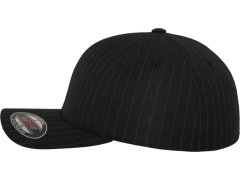 Flexfit 6195P 6 panelová kšiltovka "Pinstripe" 55.6195 black/white 3
