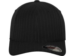 Flexfit 6195P 6 panelová kšiltovka "Pinstripe" 55.6195 black/white 4