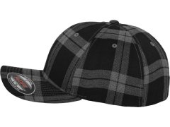 Flexfit 6197 6 panelová kšiltovka "Tartan Plaid" 55.6197 black/grey 2