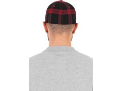 Flexfit 6197 6 panelová kšiltovka "Tartan Plaid" 55.6197 black/grey 3