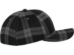 Flexfit 6197 6 panelová kšiltovka "Tartan Plaid" 55.6197 black/grey 4