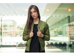 Build your Brand BY 044 Dámská bomber bunda 56.0044 black 1
