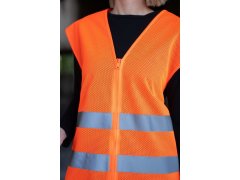 Korntex KXCMZ – Rhodes Hi-Vis síťovaná bezpečnostní vesta 76.XCMZ hi vis orange 5