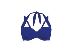 Style Catalina Top Bikini - horní díl 8754-1 modrofialová - RosaFaia 5