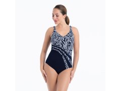 Style Dirban Care-jednodílné plavky 6318 marine-bílá - Anita Care 1