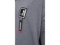 Oversize mikina s&nbsp;asymetrickými boky grafitová 2